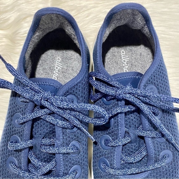 Allbirds Men's Tree Runners in Classic Marine Blue‎ (White Sole) - Picture 10 of 11